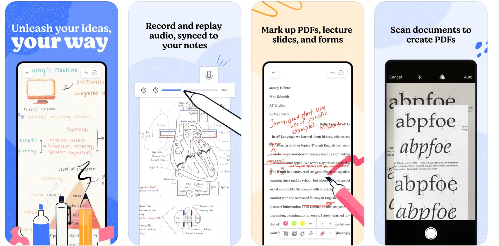Notability für Notizen