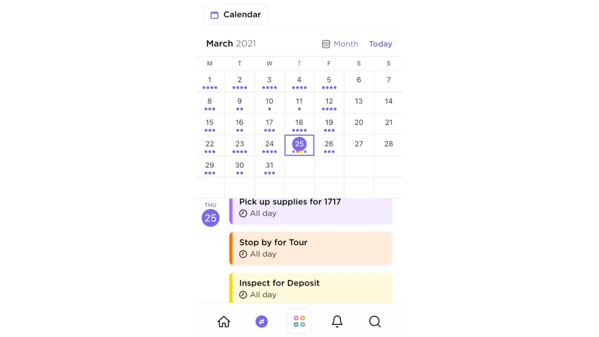 Lịch ClickUp