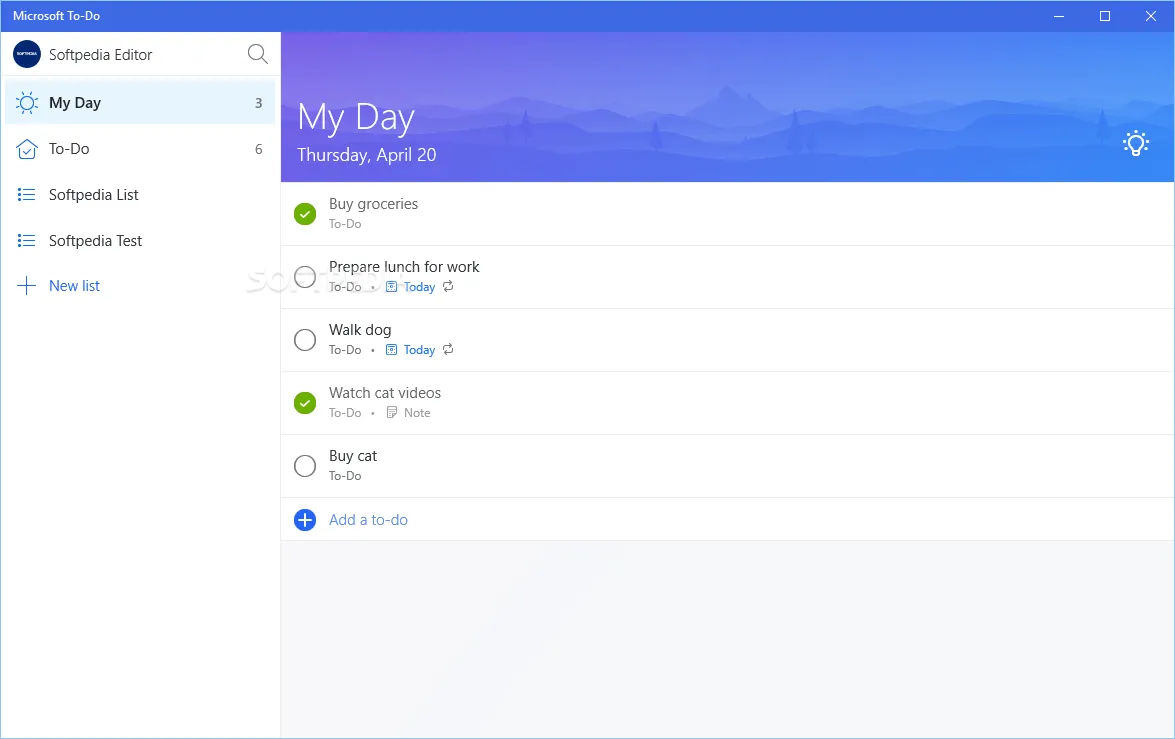 Herinneringsapps: app voor takenlijst Microsoft To-Do