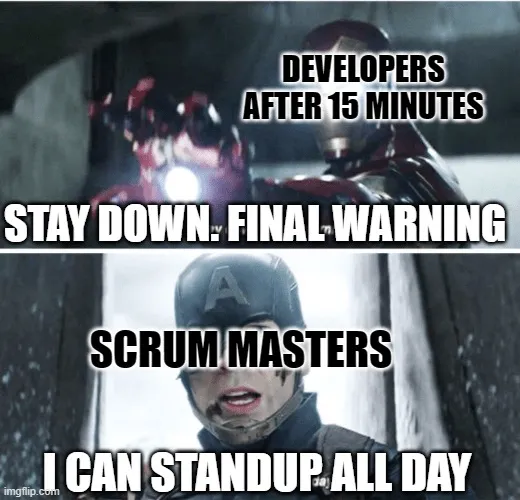 Scrum master mém