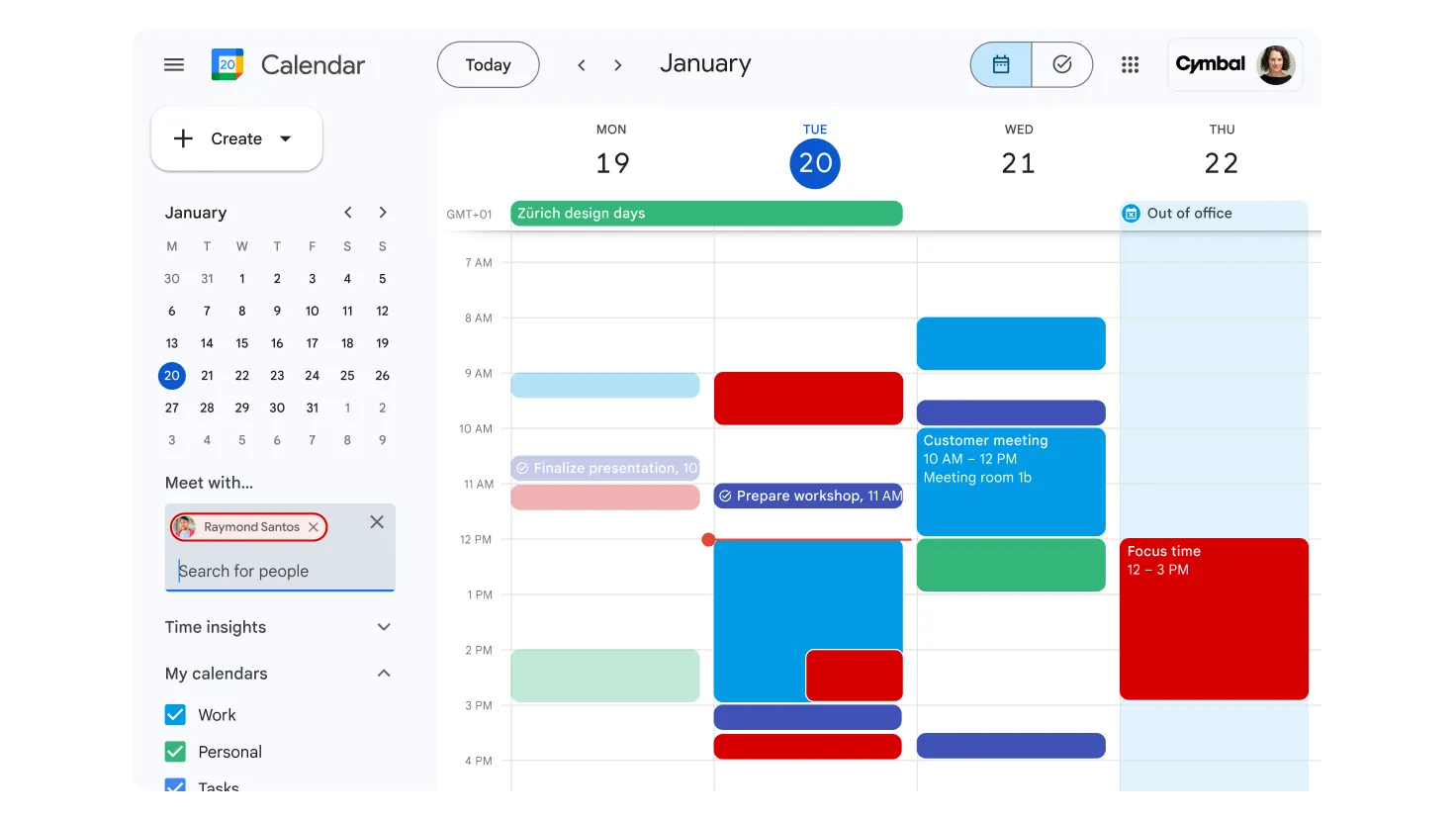 Tijdblokken in Google Agenda