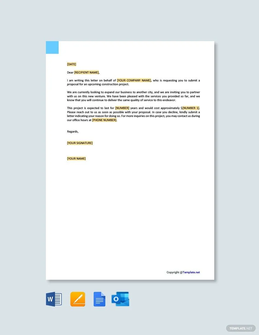 PDF 프로젝트 제안 요청서 템플릿 by Template.Net