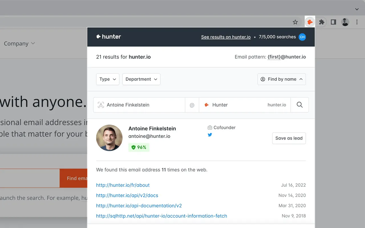Hunter: Ekstensi Chrome untuk Produktivitas