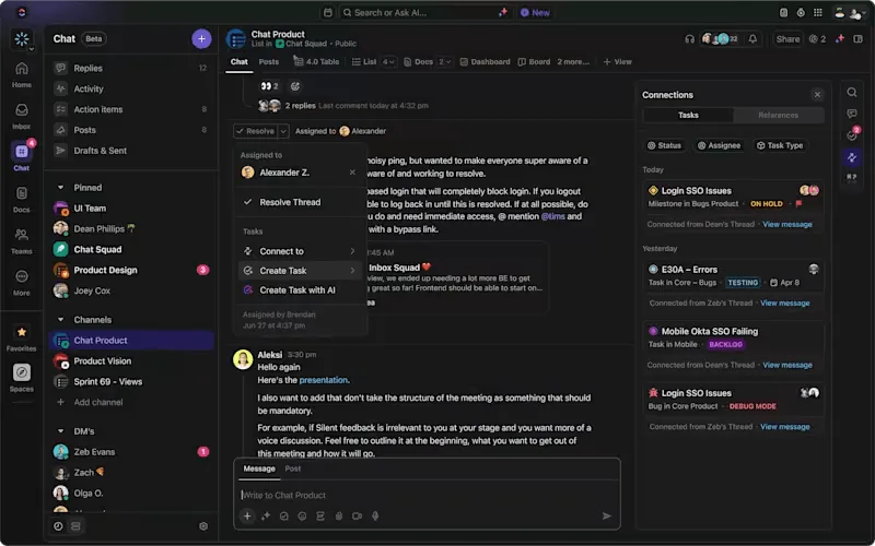 ClickUp Chat