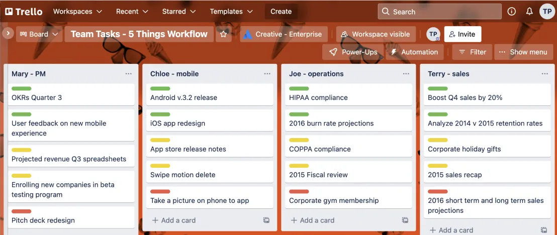 مولد المهام بالذكاء الاصطناعي من Trello