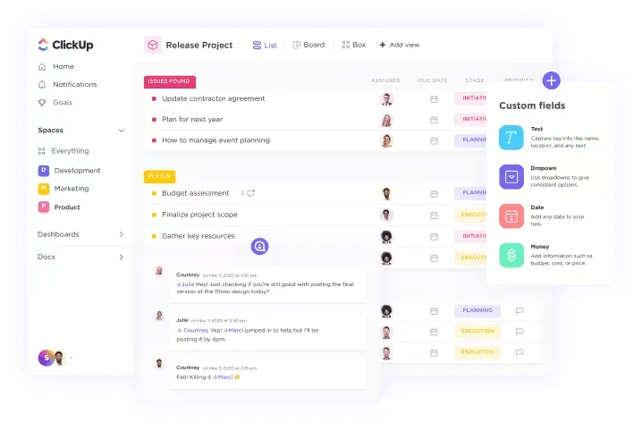 Proje Yöneticisi İş tanımı: ClickUp Takım Yönetimi özellikleriyle her tür takımı yönetin