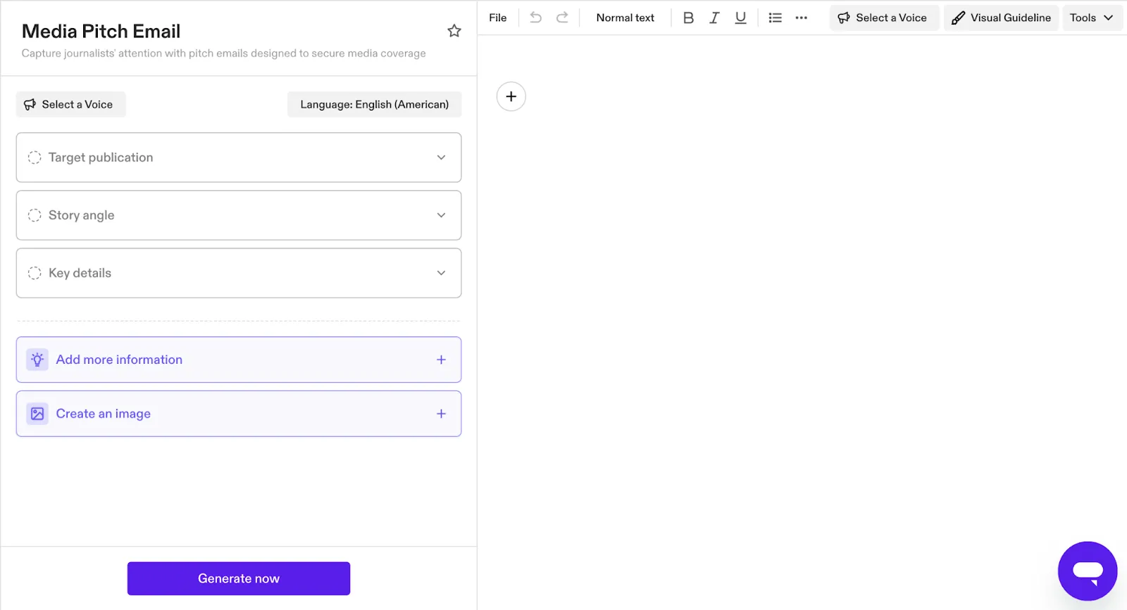 Modelo de e-mail para contato com a mídia