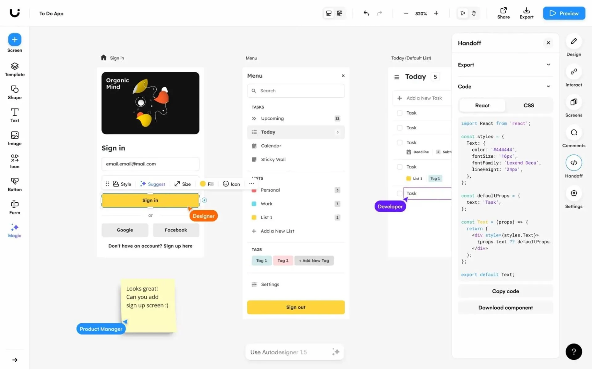 Uizard: alternativa a Figma