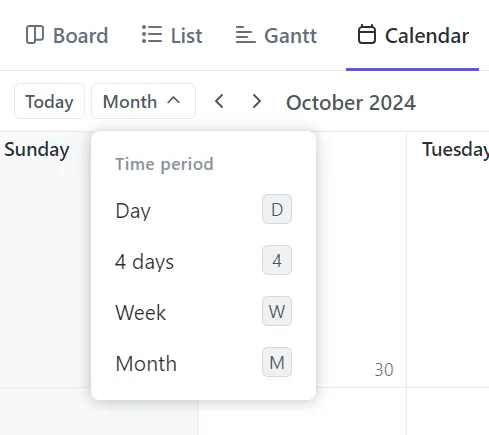 Hinzufügen von Aufgaben und Fälligkeitsdaten zu Ihrem Kalender in Click Up