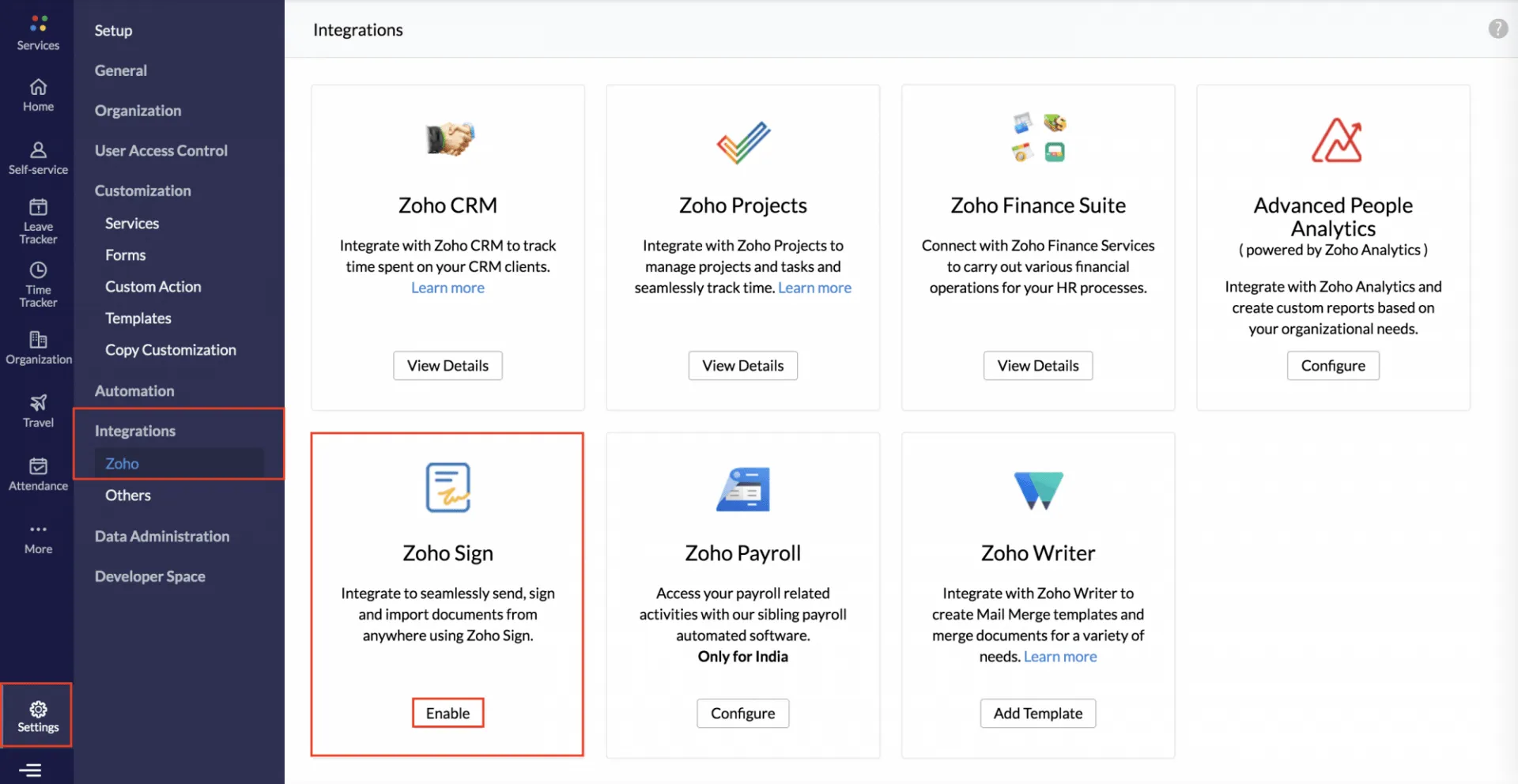 Zoho Sign