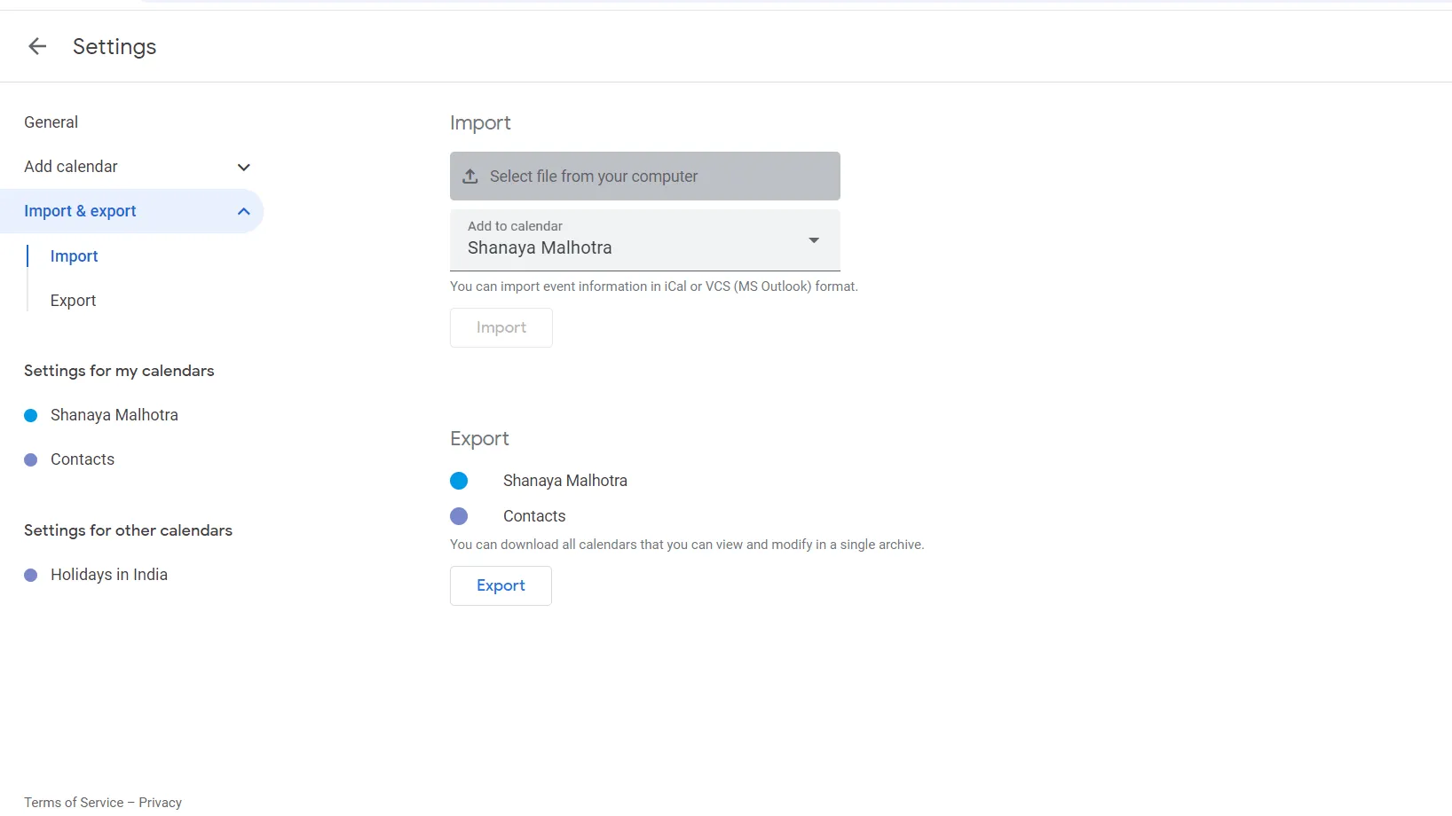 Exporta Google Calendar a Excel exportando los datos en un archivo zip.