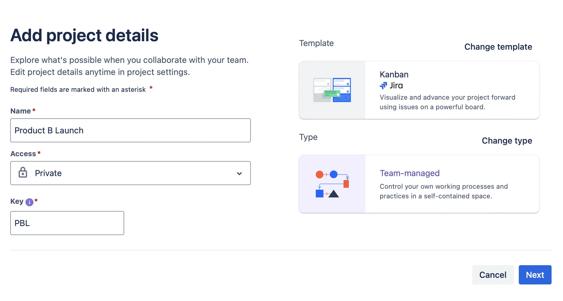 เพิ่มรายละเอียดโครงการใน JIRA
