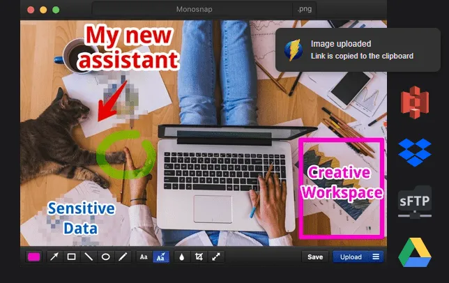 Monosnap, alternative gratuite à Snagit