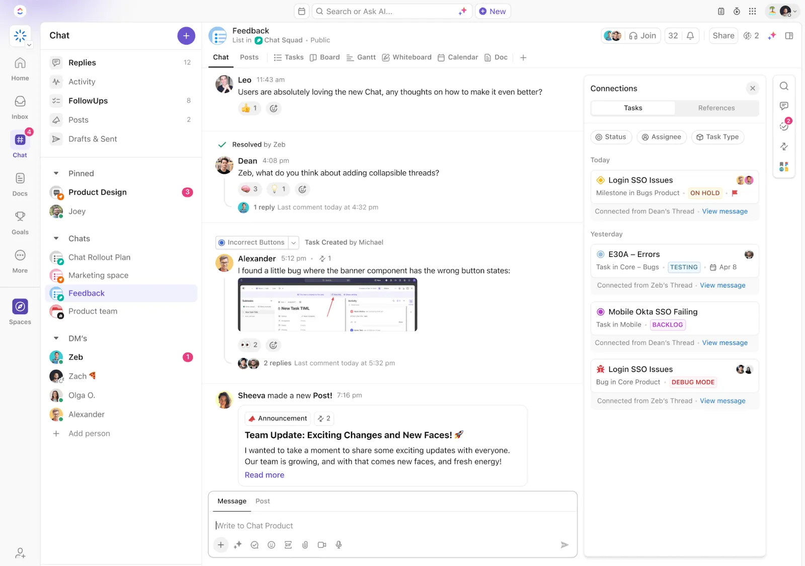 ClickUp Trò Chuyện