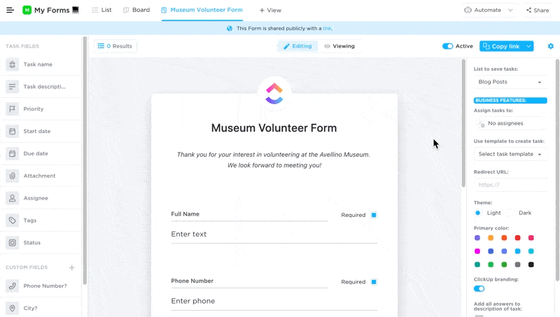 moduli ClickUp