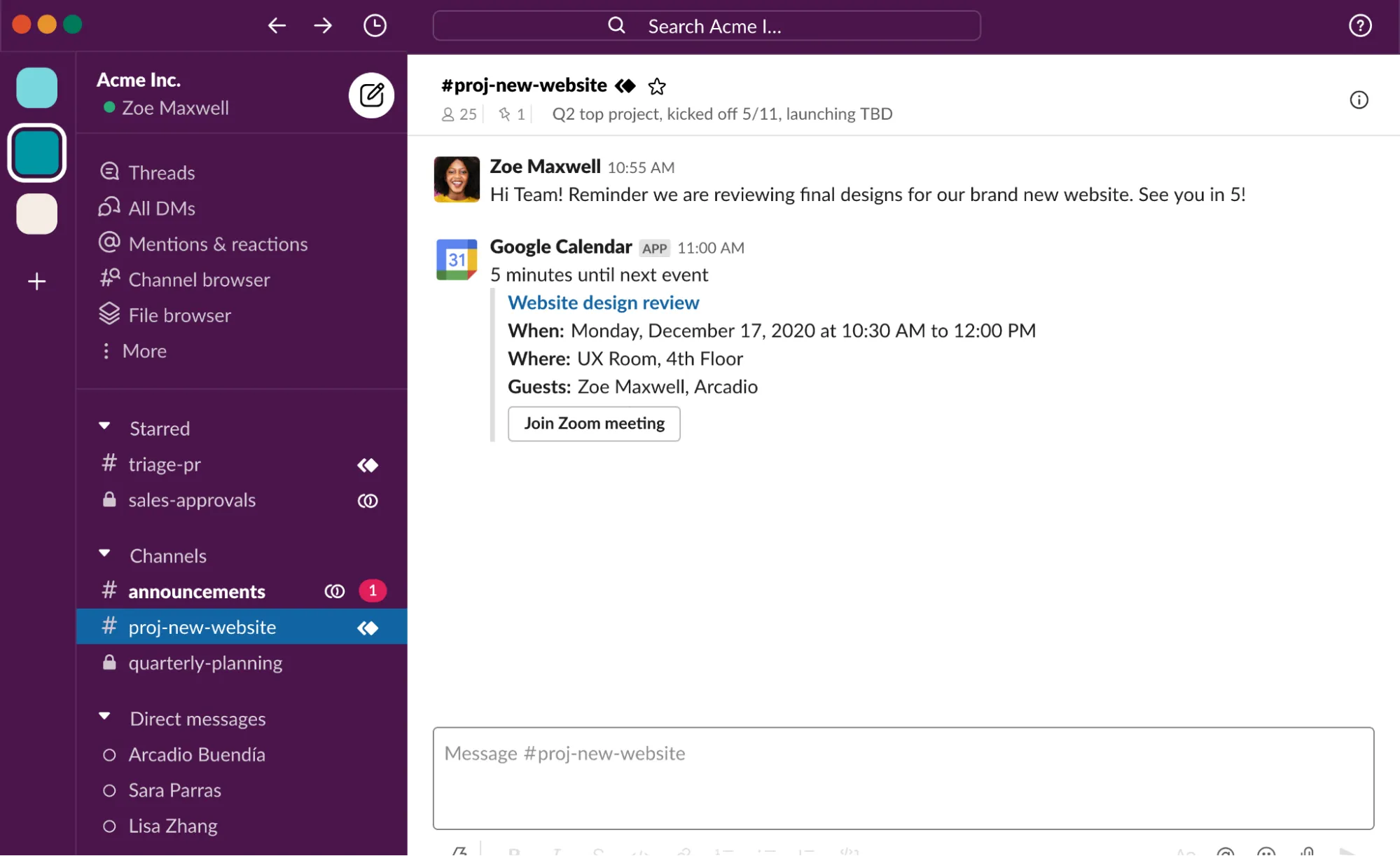 Alternativen zu Facebook-Gruppen: Slack (am besten geeignet für die Zusammenarbeit am Arbeitsplatz und in Unternehmen)