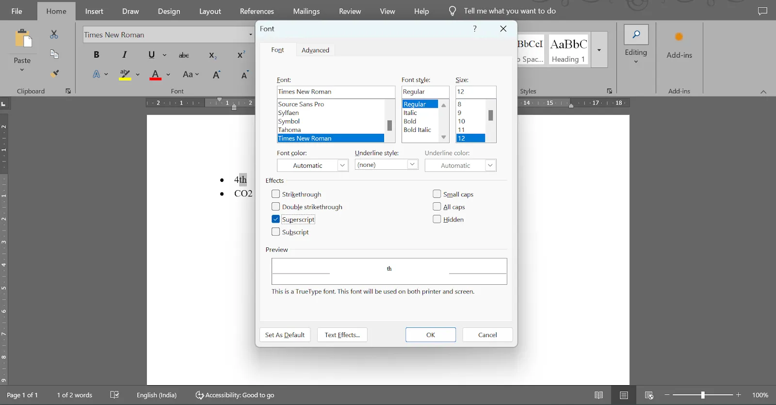 จัดวางตำแหน่งอย่างเหมาะสมโดยเพิ่มสัญลักษณ์ใน Word