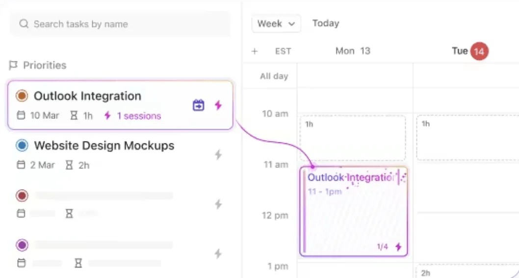 Lịch AI ClickUp