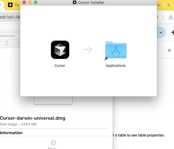 Inicie la aplicación Cursor en Cursor.