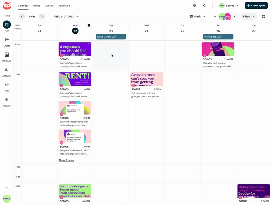 Hootsuite: Canva Content Planner