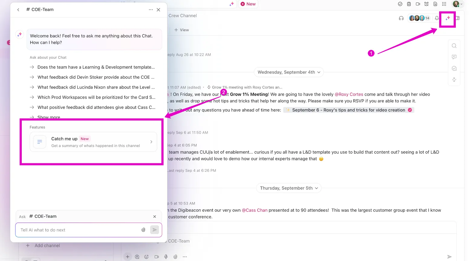 IA en el chat: seguimiento de mensajes en tiempo real