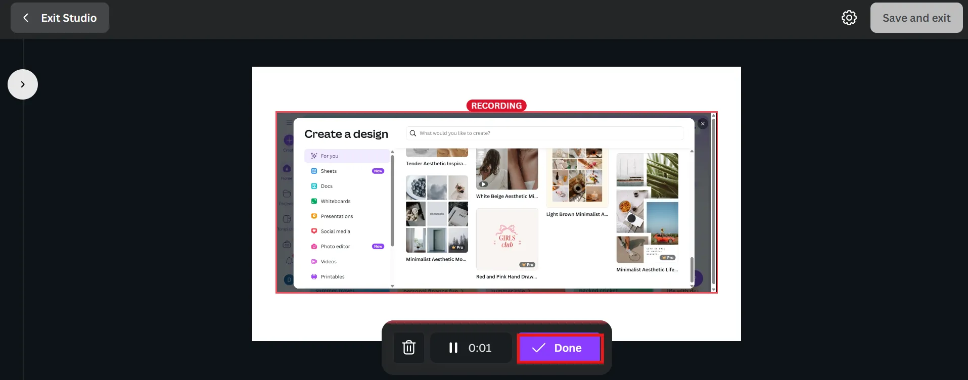 Enregistrement Canva : comment enregistrer votre écran sur Canva