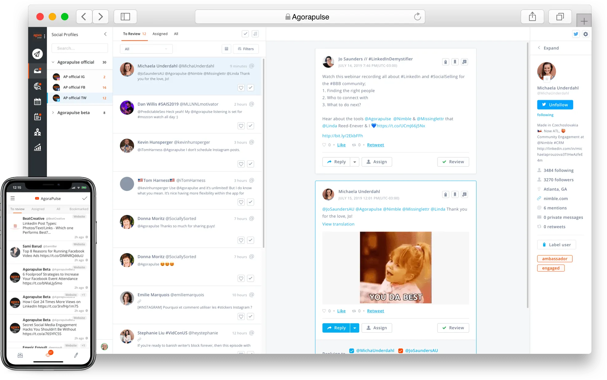 Usando o Agorapulse como software de gerenciamento de redes sociais