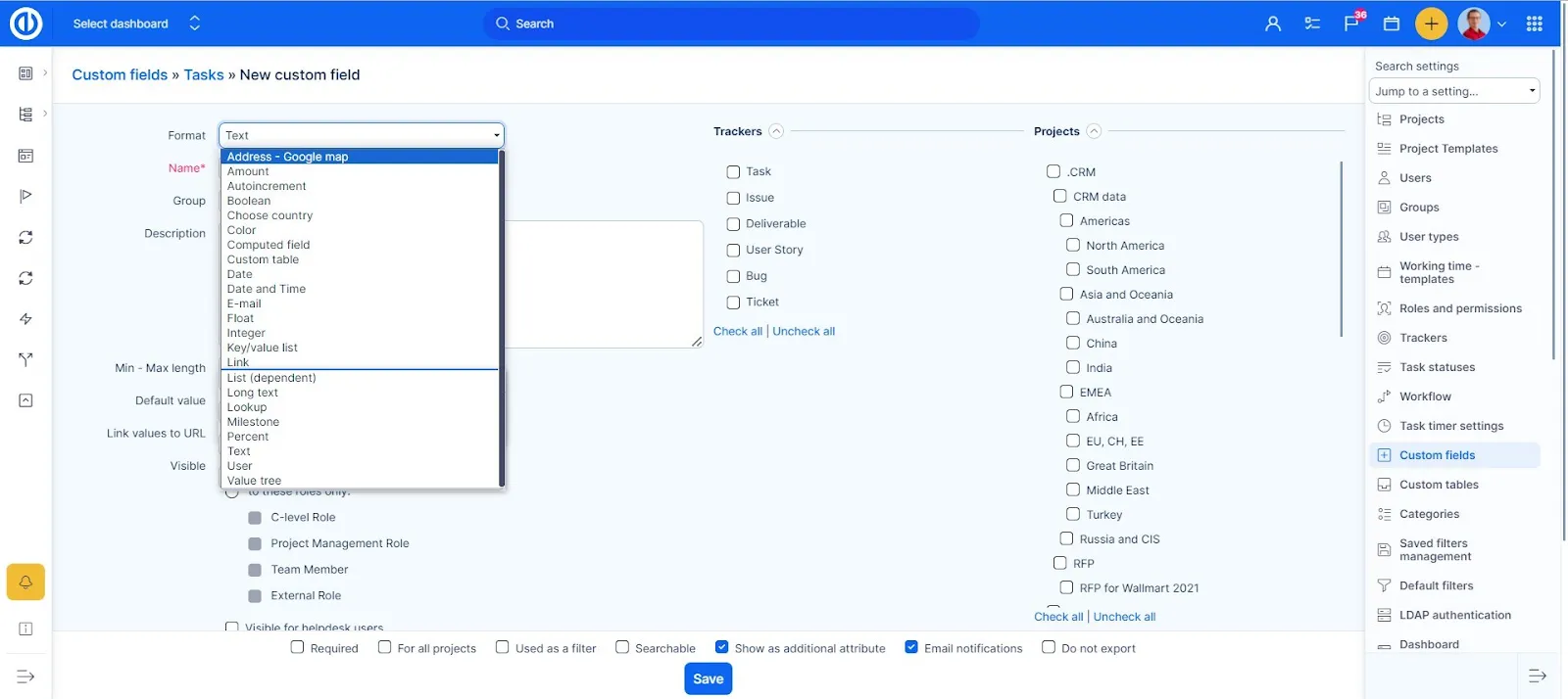 Campos personalizados y flujos de trabajo en Redmine para redmine vs Jira