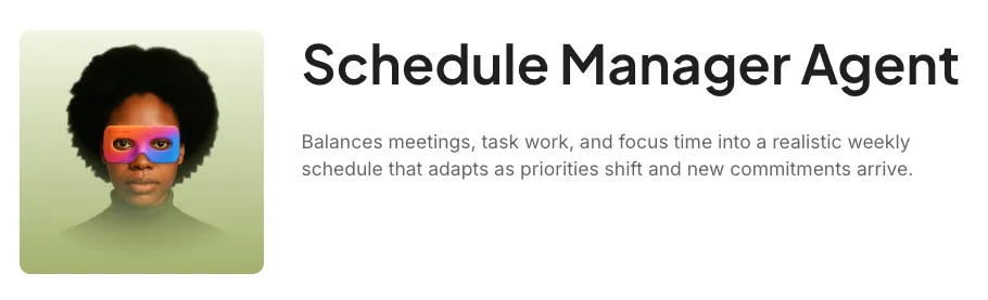 «Schedule Manager Agent», asistente ejecutivo con IA