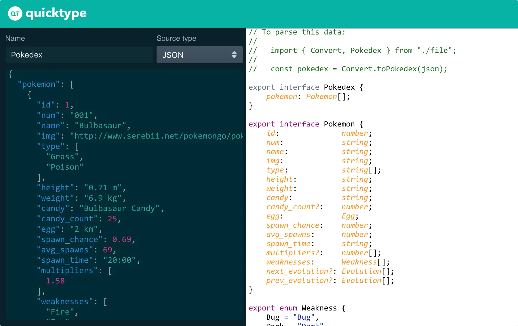 Quicktype: AI JSON oluşturucu ile karmaşık JSON yapıları oluşturun