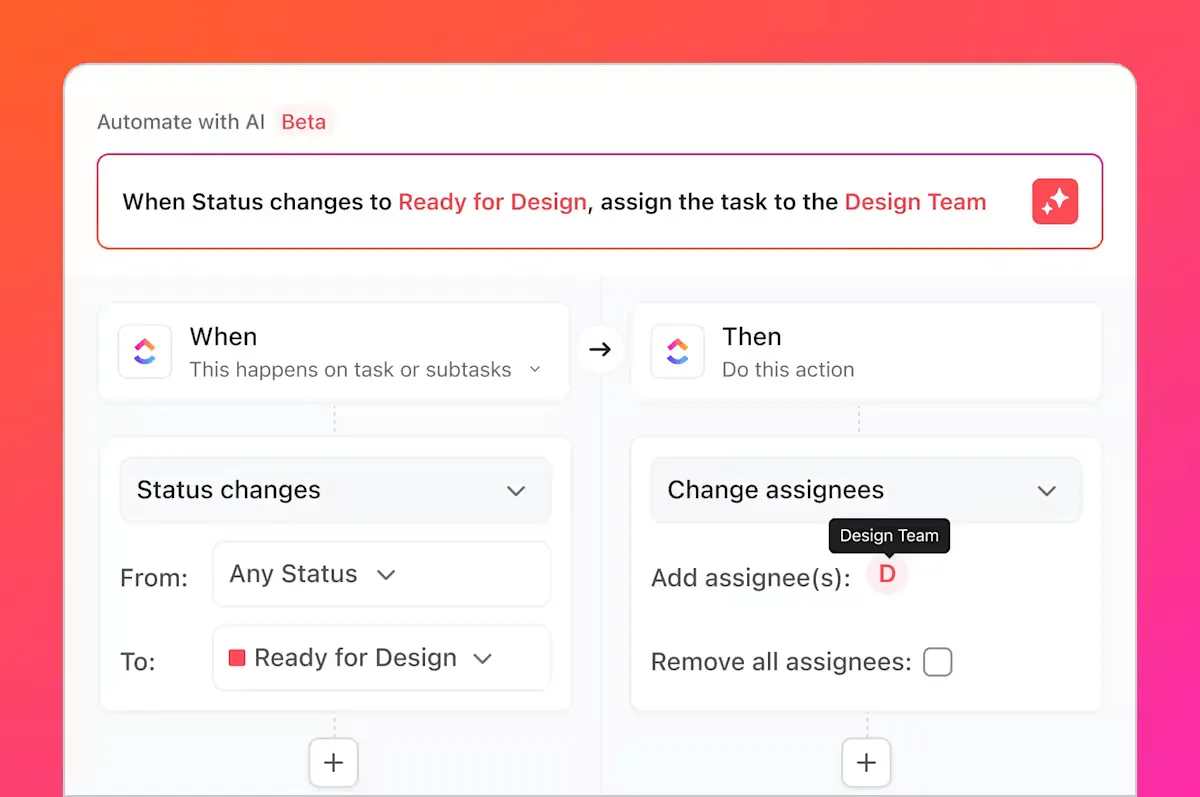 Como armazenar informações de clientes: use as automações do ClickUp para automatizar tarefas de atualização de dados