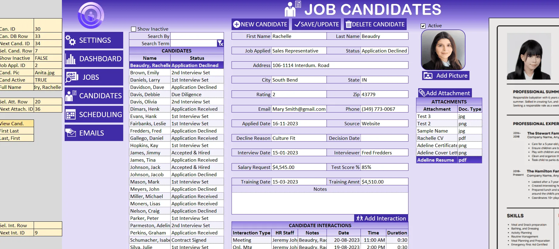 HR Recruitment Tracker: modelli Excel per le risorse umane