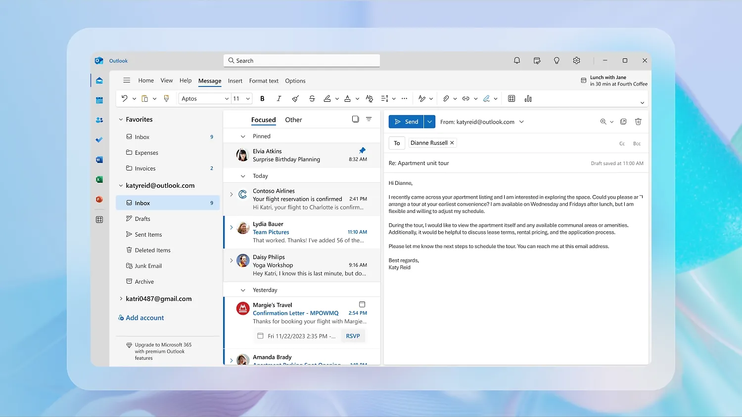Microsoft Outlook: 화면 녹화 공유 방법