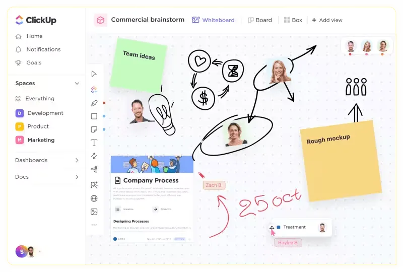 ClickUp Beyaz Tahtalar