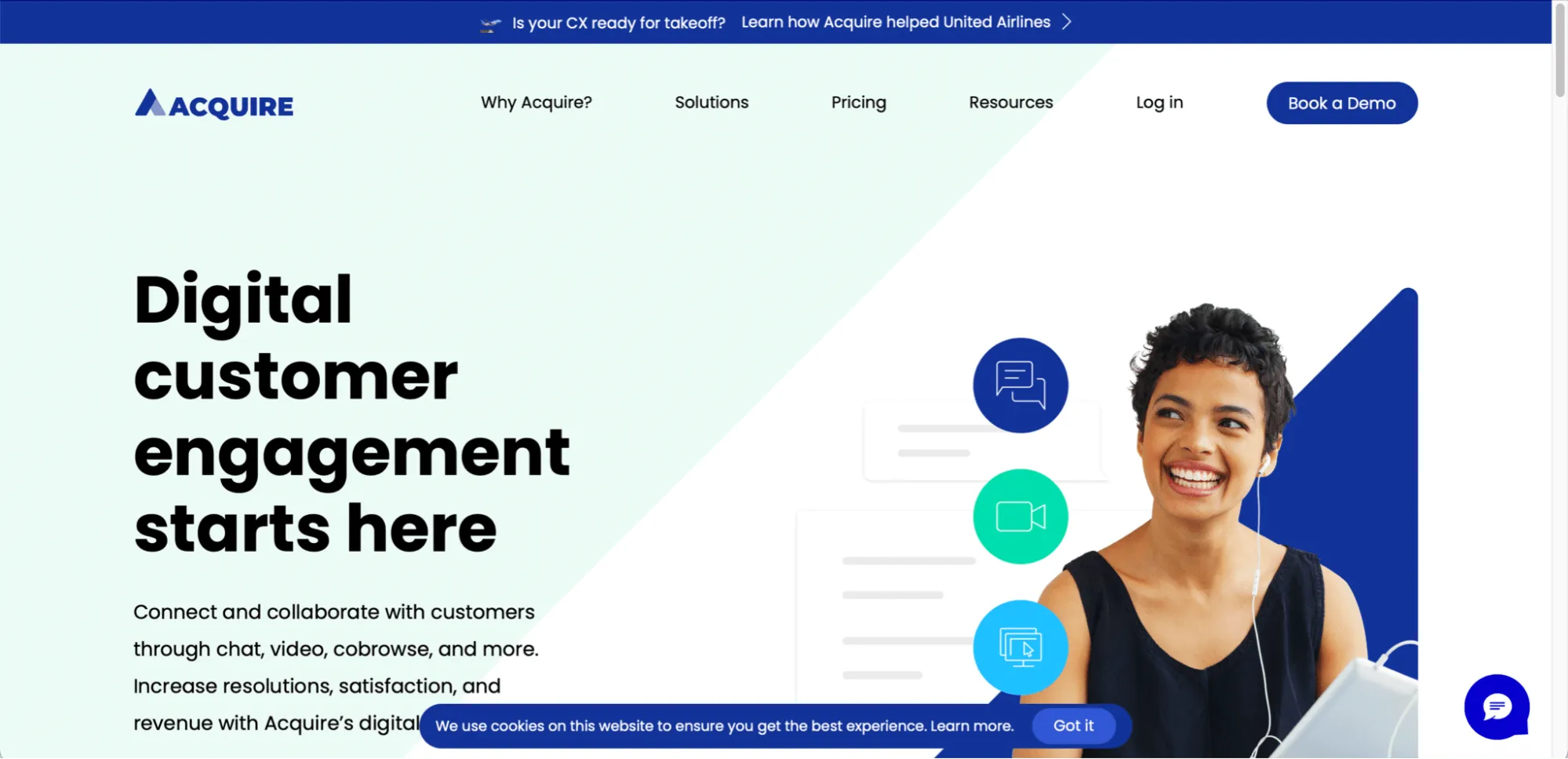 acquire.io-Homepage