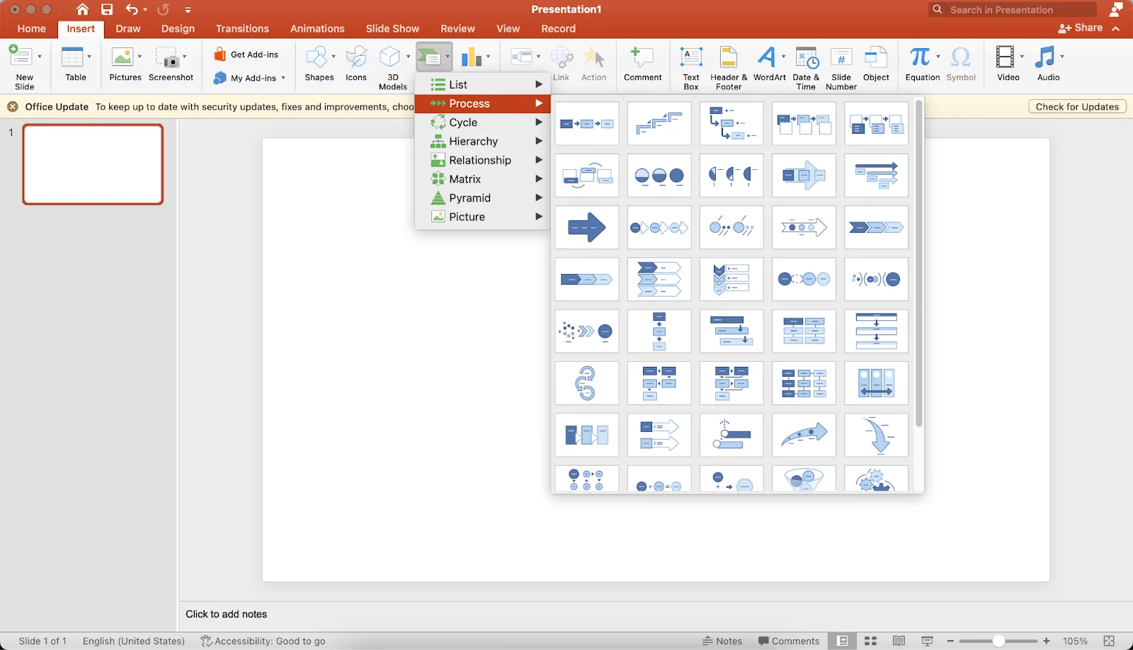 Tạo/lập sơ đồ Microsoft PowerPoint