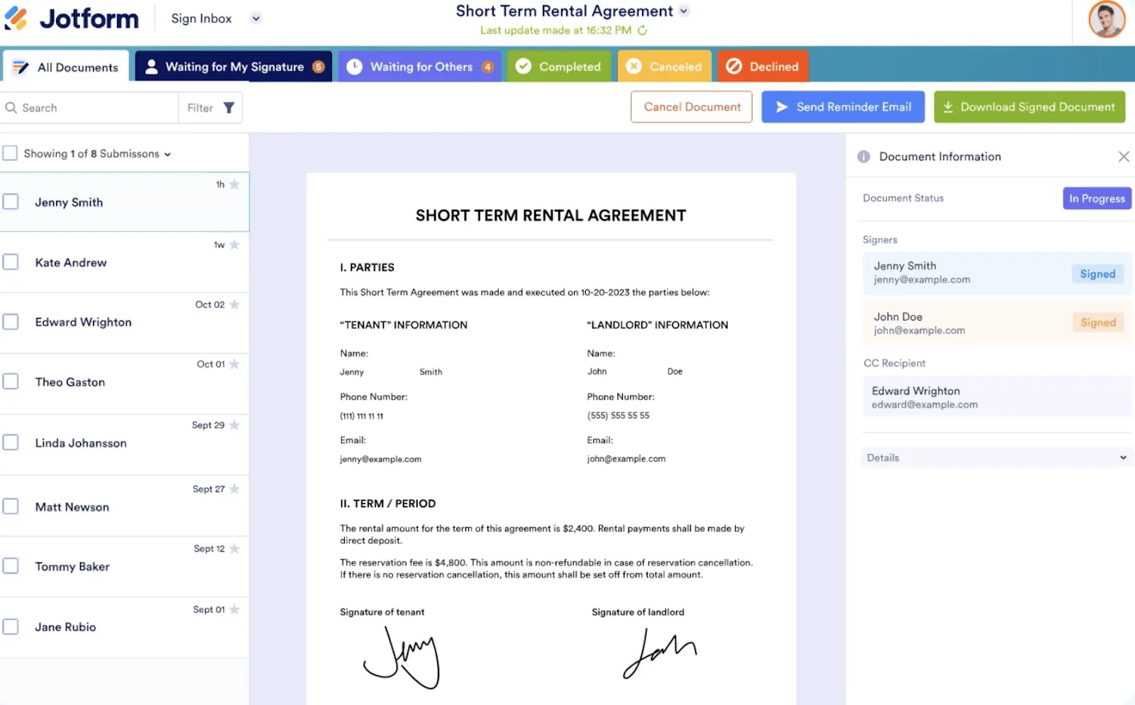Jotform Enterprise (เหมาะที่สุดสำหรับการสร้างแบบฟอร์มที่กำหนดเองและการรวบรวมข้อมูล)