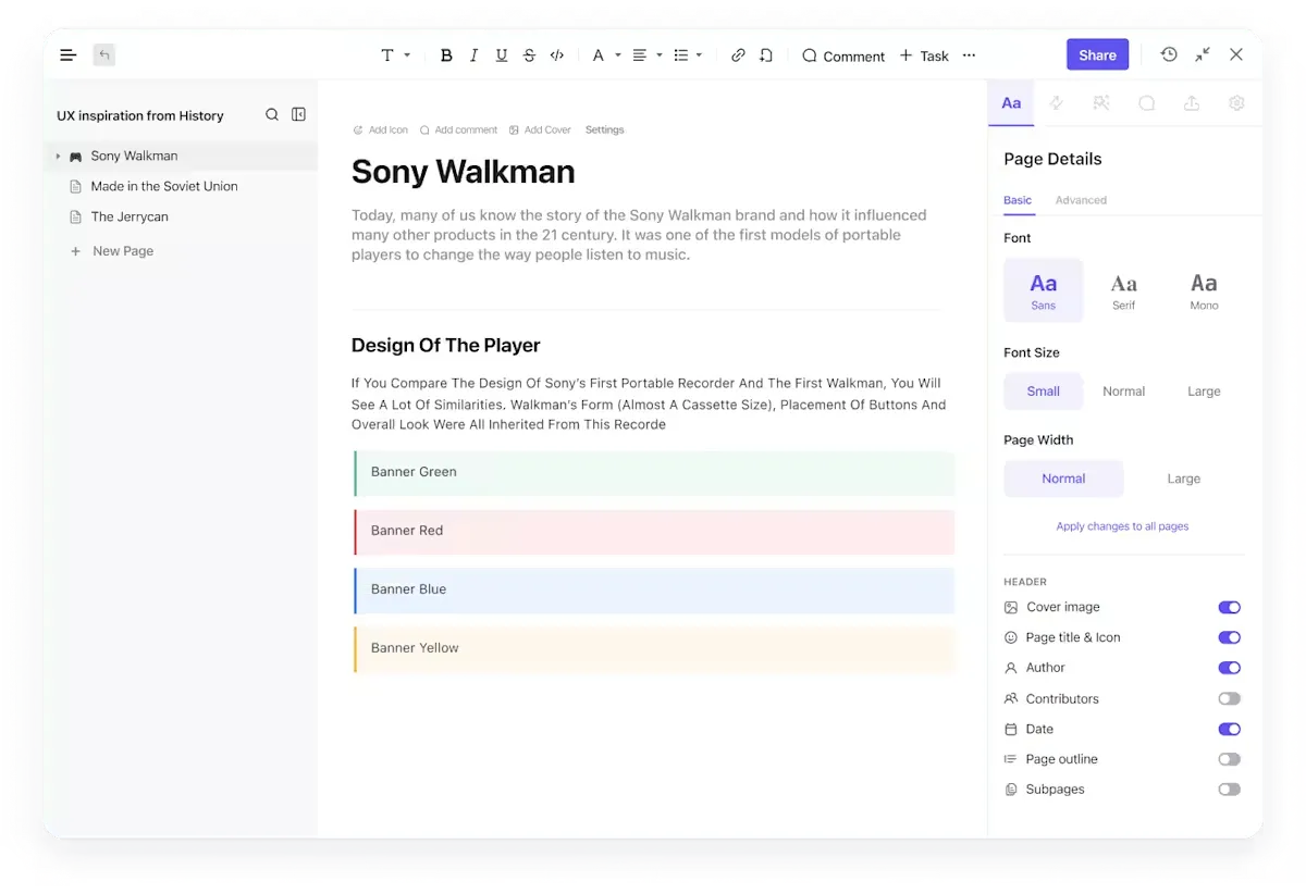 ClickUp Documents