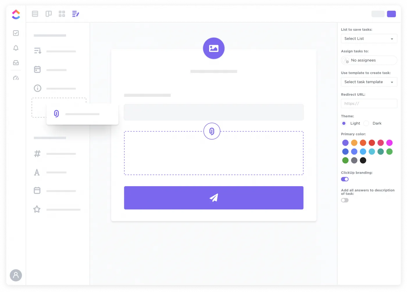 Formularios de ClickUp