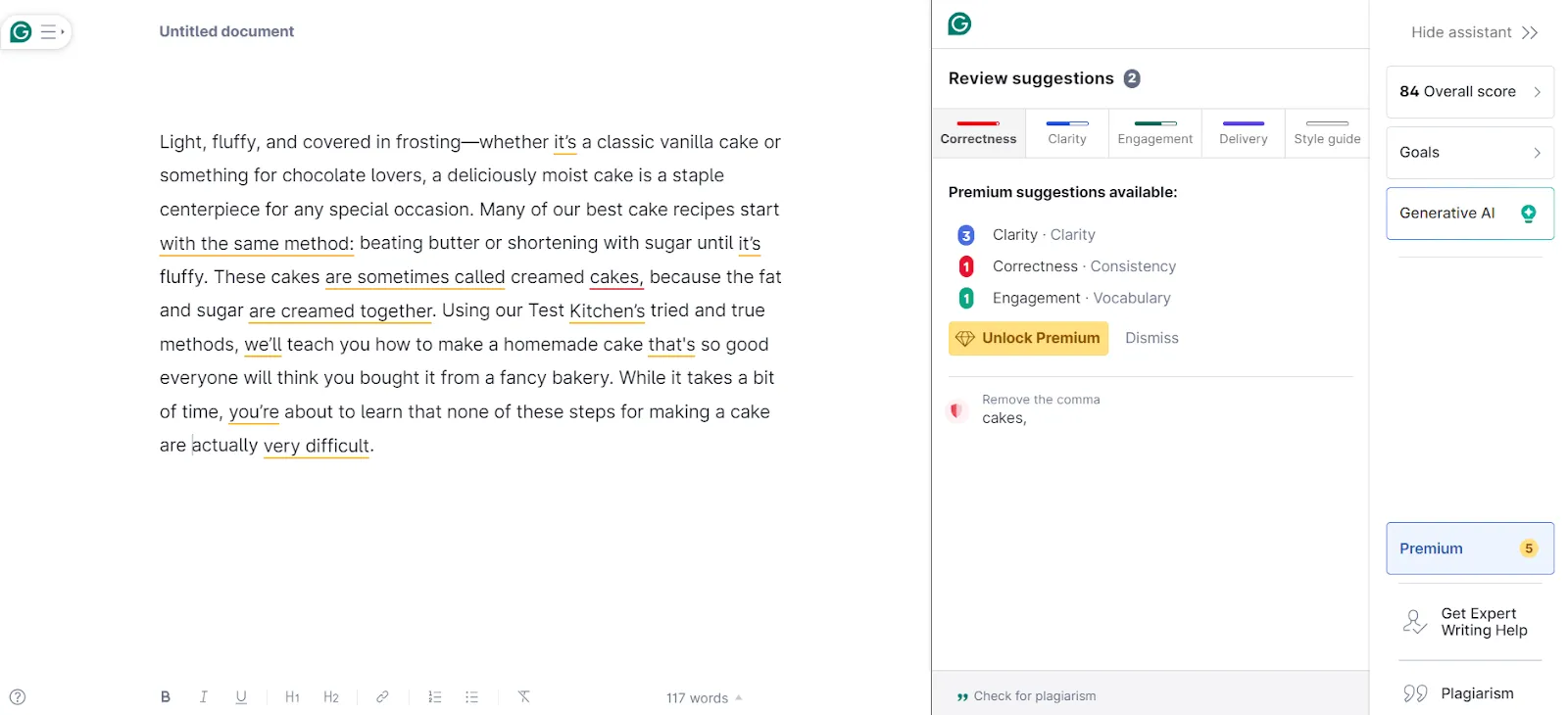 Grammarly szerkesztő