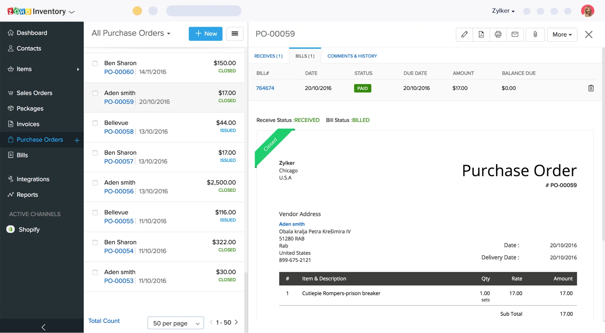 Zoho Inventory는 비즈니스에서 재고, 주문 및 영업을 효율적으로 관리할 수 있는 소프트웨어입니다.