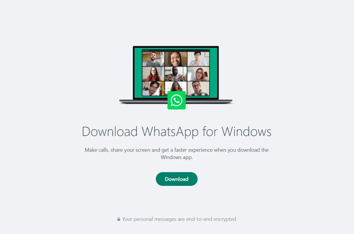 Como gravar chamadas do WhatsApp: Abra o WhatsApp Web