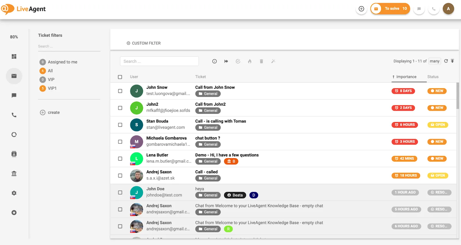 LiveAgent è una delle piattaforme di chat più popolari per gli helpdesk