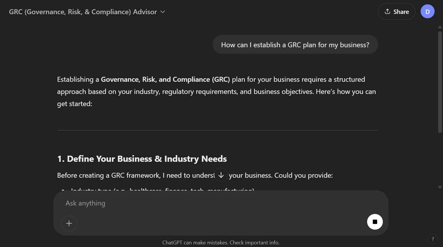 GRC Advisor