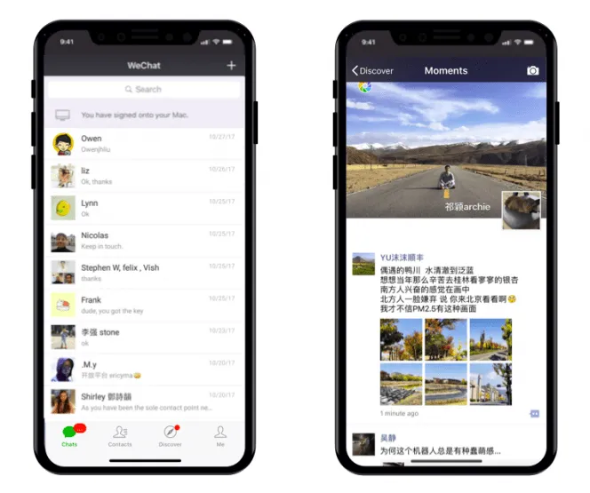 WeChat per la comunicazione globale