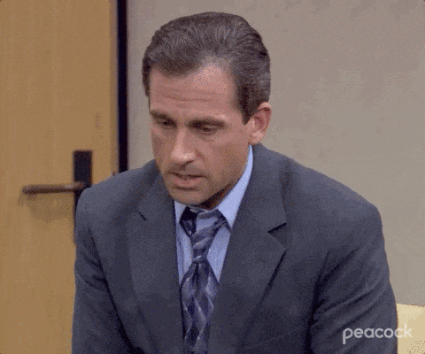 Michael Scott sconvolto