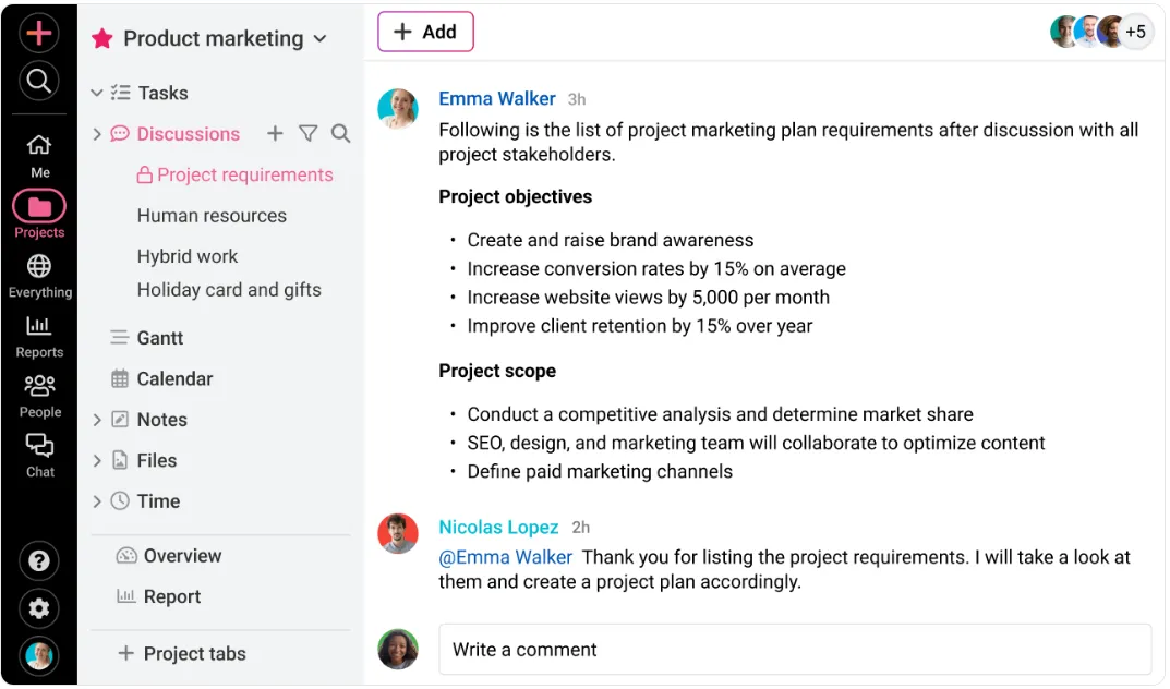 ProofHub: أدوات التدقيق