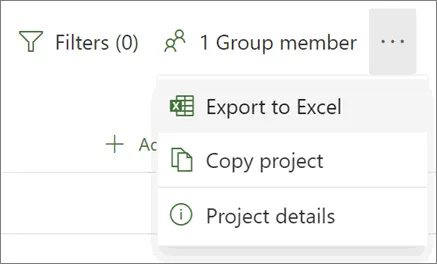 Esporta i file di Microsoft Project