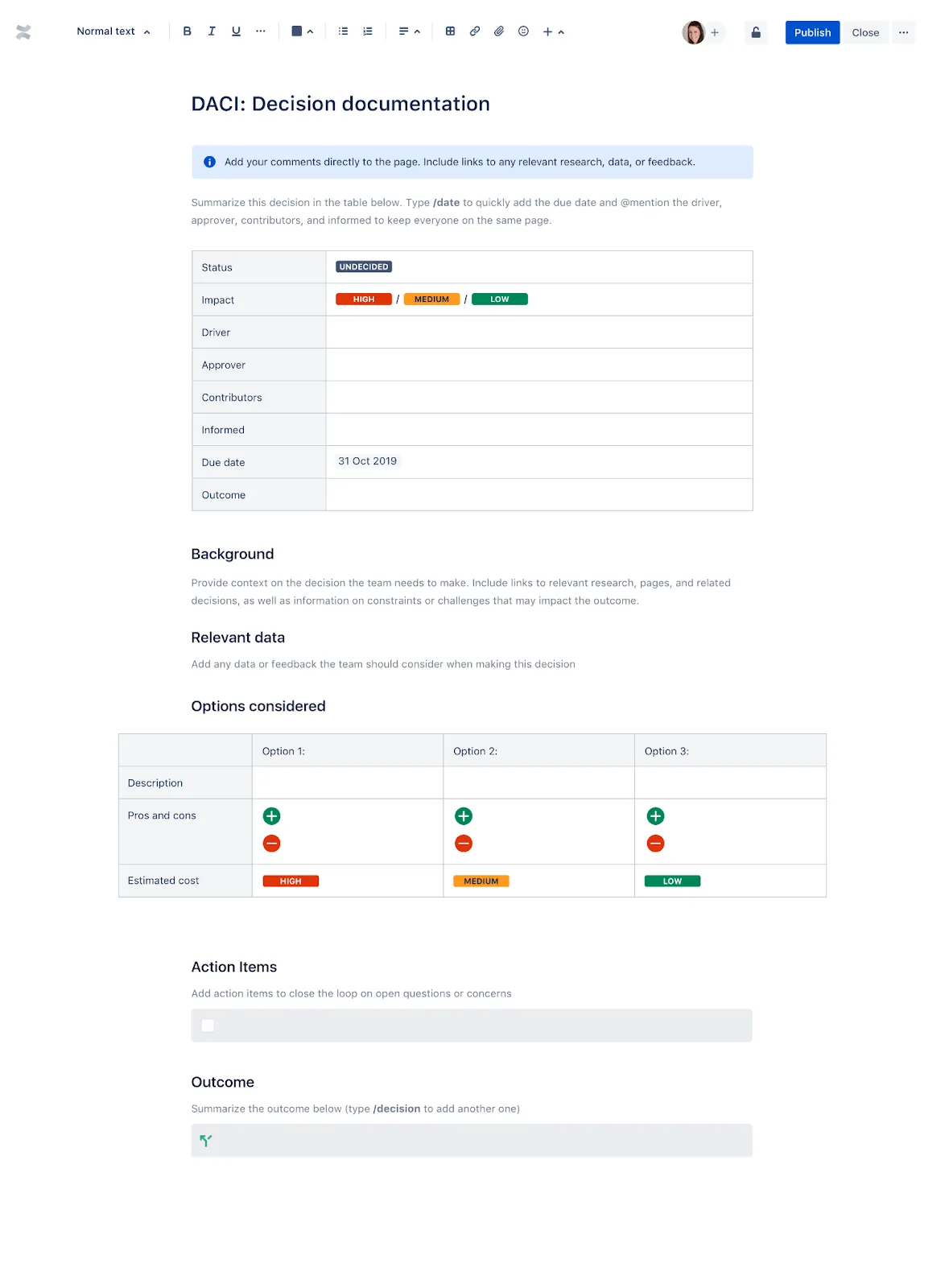 Confluence: herramientas de creación de contenido