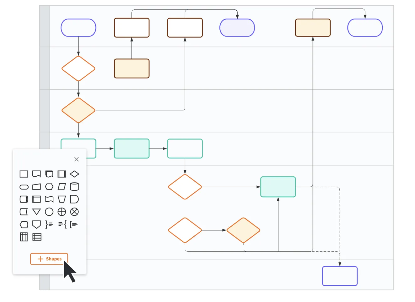 Ejemplo de diagrama de Lucidchart